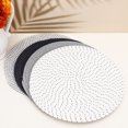 thumbnail image 3 of 4 Pcs Woven Placemats Round Table Mat Cotton Rope Coasters Round Braided Placemats Pot Holders For Tabletop, 3 of 4