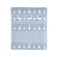 thumbnail image 4 of Woolrich 4-Piece Blue Winter Frost Cotton Flannel Sheet Set, King, 4 of 8