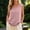 Pink, variant on Women's Cotton Tank Tops Sleeveless Crew Neck Loose Fit Casual Summer Blouse Shirts with Pocket S-XXL Army Green