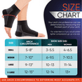 thumbnail image 7 of Foot Compression Socks for Women and Men - PhysFlex Ankle Brace, 1 Pair, 7 of 7