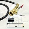 thumbnail image 5 of Propane Tank Adapter for 1 Lb. Tanks,Upgraded Propane Refill Adapter Hose, 4 FT/48 Inch Propane Extension Refill Hose, 5 of 7