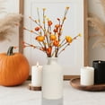 thumbnail image 5 of Pumpkin Picks Fall Branches, Ongmies Fall Berry Stems, Artificial Berry Pumpkin Stems – Orange Pumpkin Picks and Faux Flowers Bouquet for Autumn, Thanksgiving, and Halloween Decoration, 5 of 7