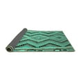 thumbnail image 2 of Ahgly Company Indoor Square Southwestern Turquoise Blue Country Area Rugs, 4' Square, 2 of 4