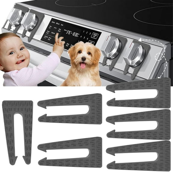 DIY.STORE Stove Knob Lock for Child Safety and Proofing (5 Pack), Oven Knob Safety Covers for Kids and Pets