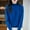 04 Blue, variant on YueHuiYing Women's Fashion Casual Solid Color Semi-turtle Neck Loose Winter Knitted Sweater Pullover Top