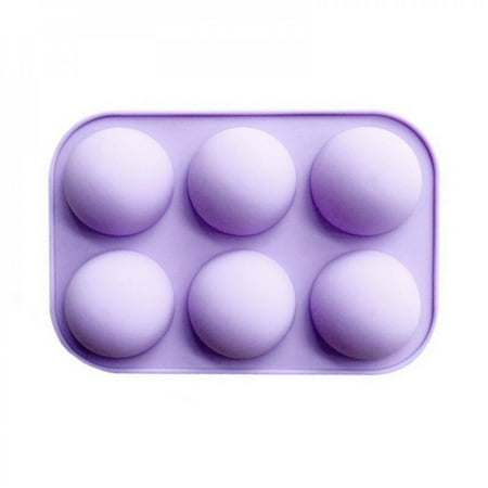 

Linen Purity 6 Holes DIY Ball Sphere Mold Silicone Cake Chocolate Candy Mould Kitchen Baking Soap Jelly Mold