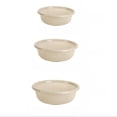 thumbnail image 2 of Juego de 3 cestas redondas de plástico para lavar frutas y verduras con diseño hueco para drenar y almacenar, antideslizantes y apilables para ahorrar espacio, ideales para encimeras de, 2 of 6