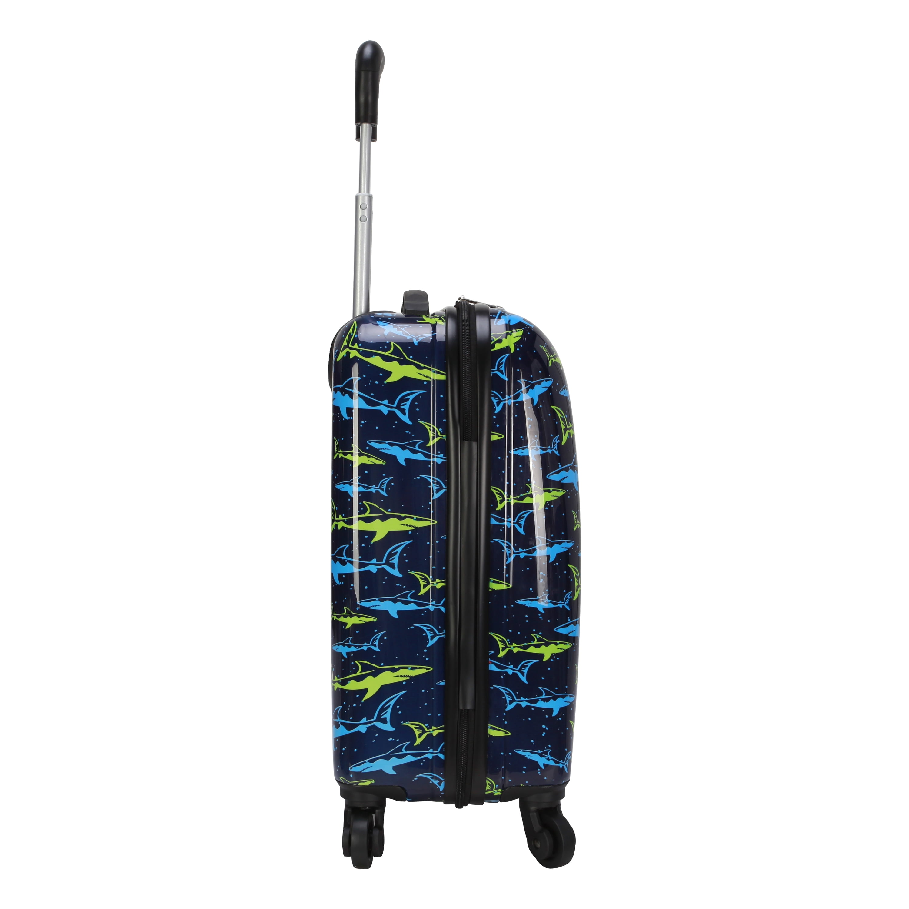 Protege Kids 18" Hardside Carry on Luggage, Neon Shark, (Walmart.Com Exclusive)