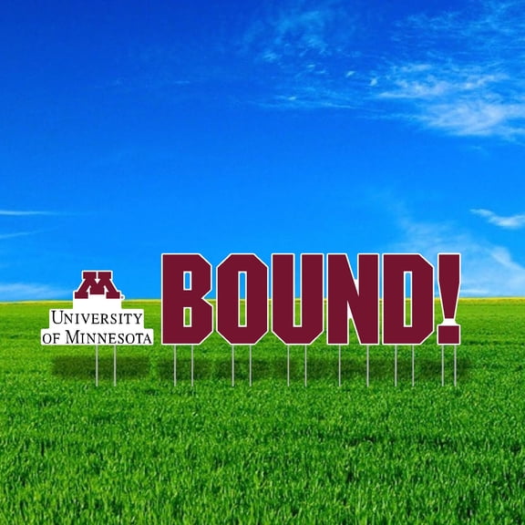 University of Minnesota BOUND Mascot Yard Sign Set