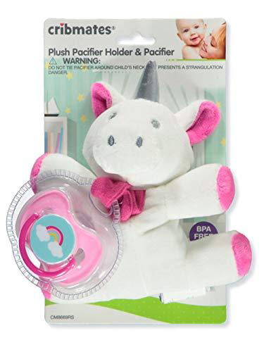 a Pink Binki Teddy Bear Soft Pacifier Holder Wasahble Baby Gift New NIP 