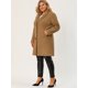 thumbnail image 2 of Women's Plus Size Winter Coats Elegant Notched Lapel Single Breasted Trench Coat Camel 2X, 2 of 7