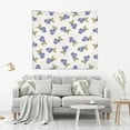 thumbnail image 6 of Blueberry Print Tapestry Wall Hanging Tapestries Happy Colorful Hippie Psychedelic Art Polyester Carpet Wall Decorative for Living Room Bedroom 60x40inch, 6 of 7