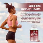 Kidney Cleanse Support Supplement - Natural Cranberry, Buchu & Uva Ursi Extract to Support Kidneys, Bladder & Urinary Tract Health Supplements, 120 CT