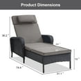 thumbnail image 6 of POCASSY Outdoor Reclining Chaise Lounge Chair with Cushions, 6 of 7