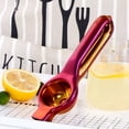 thumbnail image 4 of Reheyre Manual Fruit Juicer - Multiple Filter Holes - Dishwasher Safe - Multifunctional - Hand Press Juicing Tool - Fast Squeezing - Portable - Stainless Steel Citrus Lemon Squeezer - Kitchen Gadgets, 4 of 8