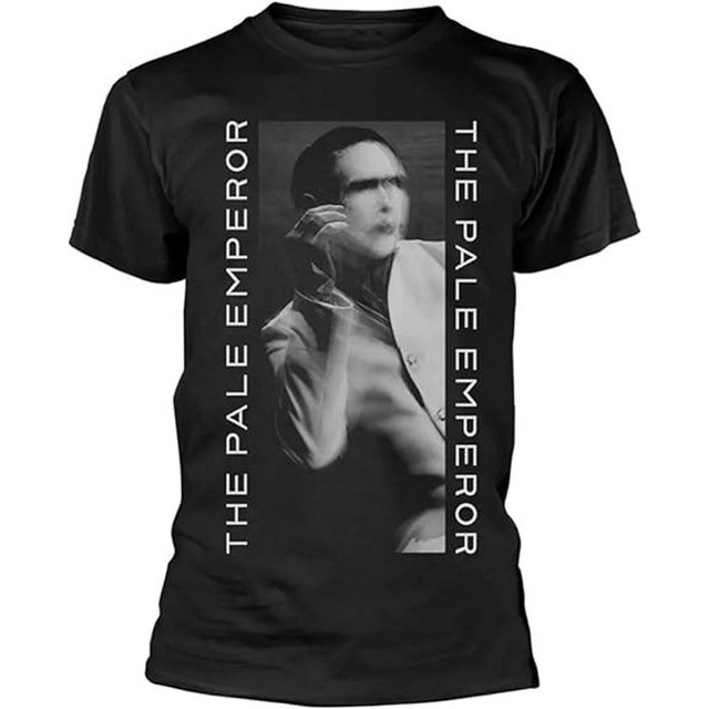 Marilyn Manson - Camiseta The Pale Emperor de Algodón para Adultos Unisex (Negro)