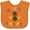 Orange, variant on Inktastic My First Thanksgiving Day Turkey Boys or Girls Baby Bib