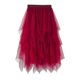 thumbnail image 3 of Falda de tul para mujer, cintura elástica, malla, falda larga de párrafo, vestido de ballet, fiesta de graduación, tutú de tul, falda midi de una línea, 3 of 5