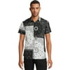 Rocawear Men’s Printed Button Front Shirt with Short Sleeves