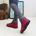 thumbnail image 7 of Women Winter Snow Boots Warm Furry Lined Ankle Booties Hook and Loop Outdoor Walking Womens Boots, 7 of 7