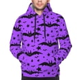 thumbnail image 4 of Hoodies for Men - halloween bat elements Long Sleeve Comfrt Men'S Fashion Hoodies & Sweatshirts, Sweatshirts for Men Hoodies Pullover Clothing Clothes with Pouch, 4 of 7
