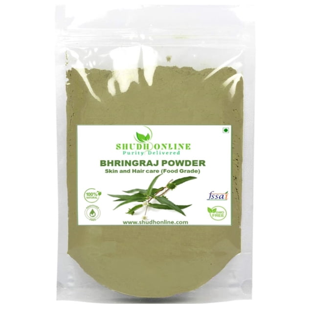 Bhringraj Powder Shudh Online Organic 100 g para el crecimiento del cabello