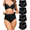 Black, variant on Women's Tummy Control Underwear, High-Waisted Shapewear Panties Seamless Briefs 4-Pack(M,Fade Night)