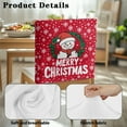 thumbnail image 7 of TSOVTHRID Snowman Christmas Wreath Print Chair Back Cover Decorative Soft Dining Room Chair Cover Elastic Chairs Protector Slipcovers for Home Kitchen Banquet Christmas Decoration, Set of 1, 7 of 7