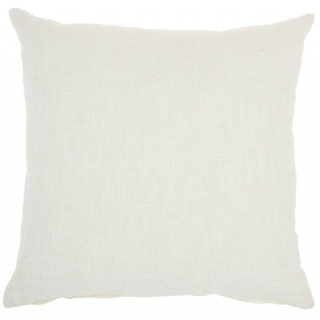 homeroots Décor 386681 Blanc Solide Tissé Coussin