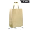thumbnail image 2 of IN-JOOYAA Gift Bags Mini Small Kraft Paper Gift Bags with Handles 12 Pcs (Gold, 4.7 x 2.4 x 6 in), 2 of 5
