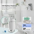 thumbnail image 3 of Mini humidificateur à ultrasons Humidificateur à piles Double buse Humidificateur USB personnel portable Veilleuse LED ultra silencieuse pour chambre / bureau / voiture -Grise, 3 of 5