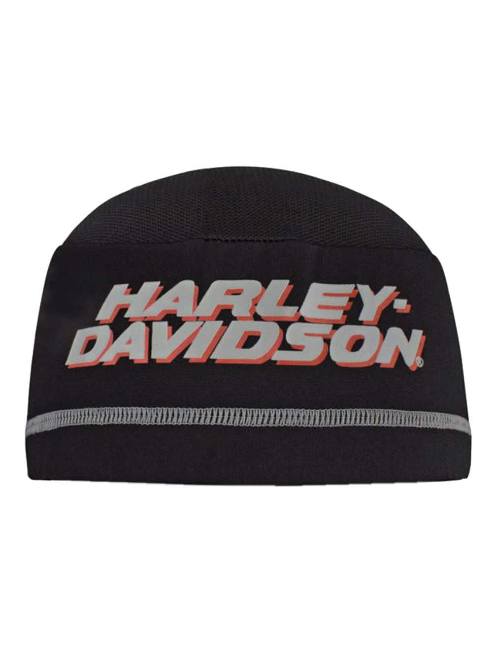 HarleyDavidson Men's Printed HD Script Mesh 2Panel Skull Cap Black