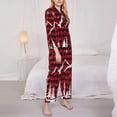 thumbnail image 3 of Lsque Christmas Tree Buffalo Plaid Pattern Long Sleeve Pajama Set for Women - Soft 2-Piece Sleepwear and Loungewear Set with Pockets, Comfy Nightwear-Medium, 3 of 7