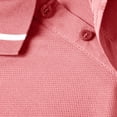 thumbnail image 7 of Cotton Short Sleeve Polo Shirts for Men 3 Button Slim Fit Golf T Shirts Wrinkle Resistant Breathable Moisture Wicking Business Casual Wear Tops , #02 Pink, 3XL, 7 of 7