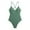 Green, variant on Women's One Piece Swimsuit Solid Color Swimsuit Slim Fit Monokini Bathing Suit for Beach Pool