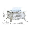 thumbnail image 2 of Vintage Style Acrylic Tissue Box Cover for Desktop Home Decor Living Room Bedroom, 2 of 6