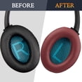 thumbnail image 4 of Almohadillas de auriculares SoloWit para Bose QC Series Burgundy, 4 of 7