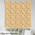 thumbnail image 3 of Erosebridal Sushi Fabric By The Yard Cute Sushi Upholstery Fabric Japanese Food Decorative Fabric Sea Animal Indoor Outdoor Fabric,Yellow Cartoon Waterproof Craft Patchwork 5 Yards, 3 of 6