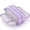 Purple-2, variant on Canvas Pencil Case Large Capacity 4 Compartments Double Sided Hanging Loop Assorted Colors for Students Teens Adults