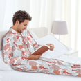 thumbnail image 6 of Disketp Tropical Corals Seahorse for Pajamas Set Long Sleeve Sleepwear Mens Button Down Nightwear Pj Sets-XX-Large, 6 of 7