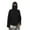 Black, variant on Conairie Boys Girls Balaclava Hoodie Oversized Half Zipper Kids Sweatshirt Wind Resistant Fall Winter Windproof Athletic Jacket with Face Mask Black Size 110