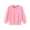 Pink, variant on FAIWAD Kids Cotton Sweatshirt Boy Girl Basic Plain Sweatshirt Thin Long Sleeve Crewneck Pullover Tops