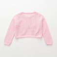 thumbnail image 5 of Hotiary 9M-7Y Toddler Girls Open Front Knit Cardigan Sweater Baby Kids Long Sleeve Bolero Shrug Dress Up Cropped Jacket Tops, 5 of 7