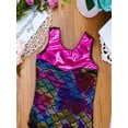 thumbnail image 4 of iEFiEL Girls Mermaid Scales Dance Leotard Gymnastic Dance Wear, 4 of 6