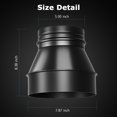 thumbnail image 4 of ATOM NEXUS Duct Adapter, 8 to 6 Inch Duct Reducer Increaser Cone HVAC Duct Reducer for Bathroom Kitchen Grow Tent Ventilation Systems (Black), 4 of 6