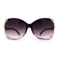 thumbnail image 1 of Womens Rhinestone Jewel Butterfly Exposed Lens Diva Sunglasses Purple Smoke, 1 of 5