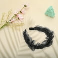thumbnail image 6 of Unique Bargains 1 Pc Elegant Ruffled Headbands for Women Black, 6 of 6