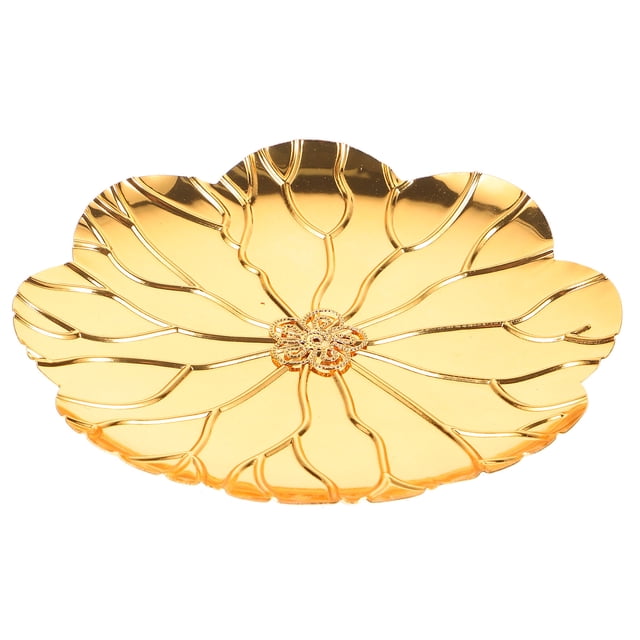 OULII Tabletop Dessert Tray Dried Fruit Tray Zinc Alloy Display For Anniversary 1Set