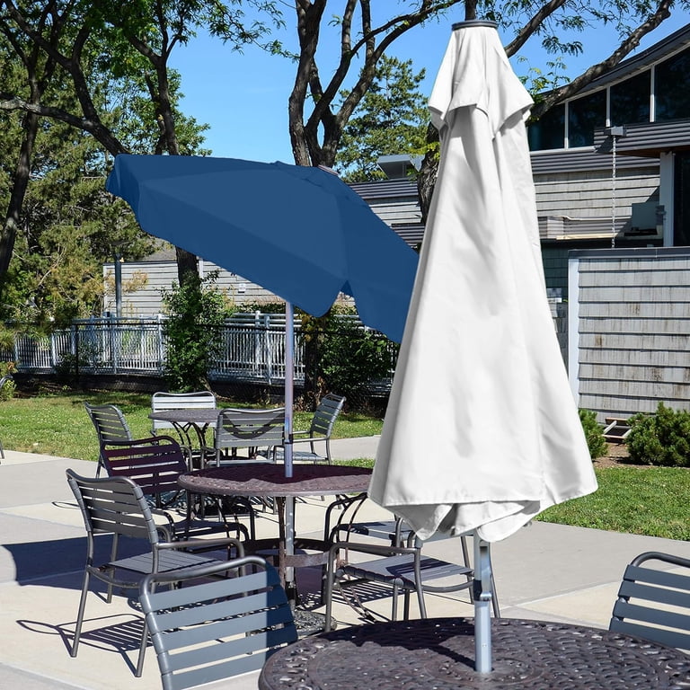 dunham's patio umbrella Treasure Garden 13-ft Outdoor Patio Umbrella with Lux Lighting, Octago