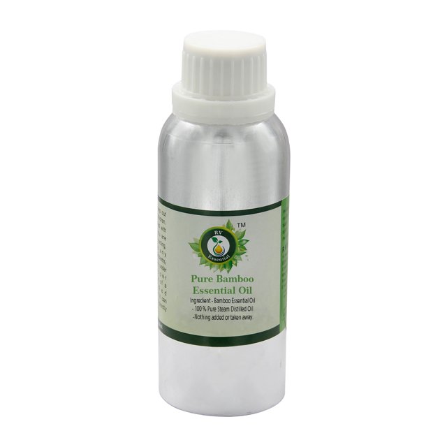 Huile Essentielle de Bambou Huile de Bambou pour Cheveux pour Massage pour Diffuseur pour Corps Pure Naturelle Distillée à la Vapeur 1250ml 42oz par R V Essential